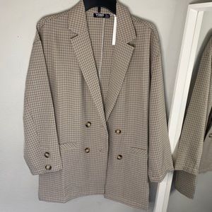 Women’s Checkered Blazer - Size Medium